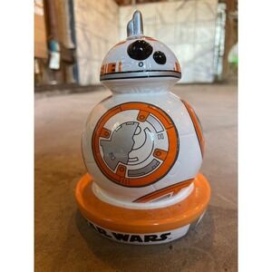 Star Wars BB-8 Ceramic Coin Bank Piggy Bank White‎ Orange Home Decor